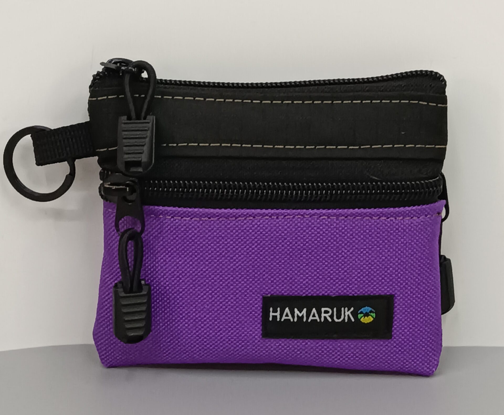 Monedero Hamaruk Morado y Negro