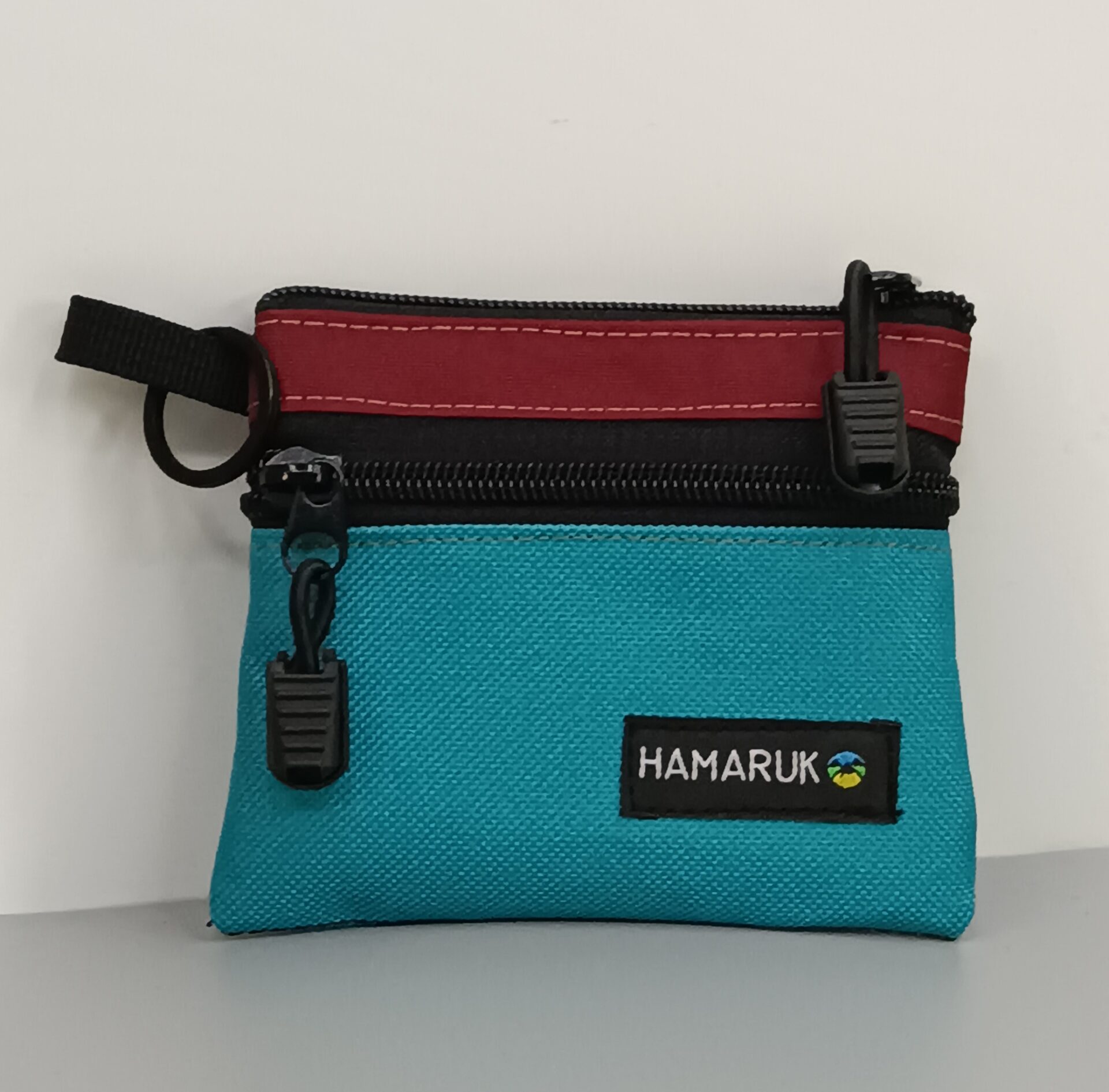 Monedero Hamaruk Agua Marina y Granate