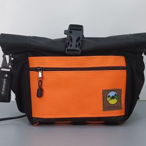 Riñonera Nomadak Txiki Naranja y Negro