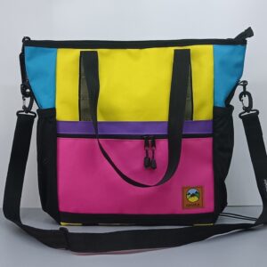 Tote Bag XL Amarillo , Rosa , Morado y Azul