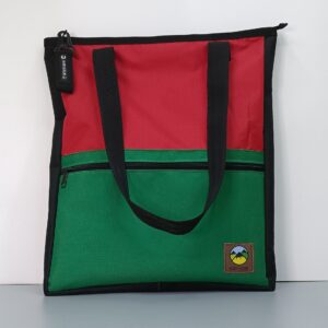 Tote Bag Verde , Rojo y Negro