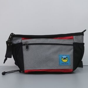 Riñonera Kalera Gris y Rojo