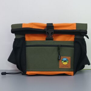 Riñonera Txiki Naranja Verde Oliva Y Naranja