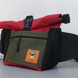 Riñonera Txiki Naranja Verde Oliva Y Rojo