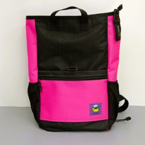 Mochila XL Rosa Fluor y Negro