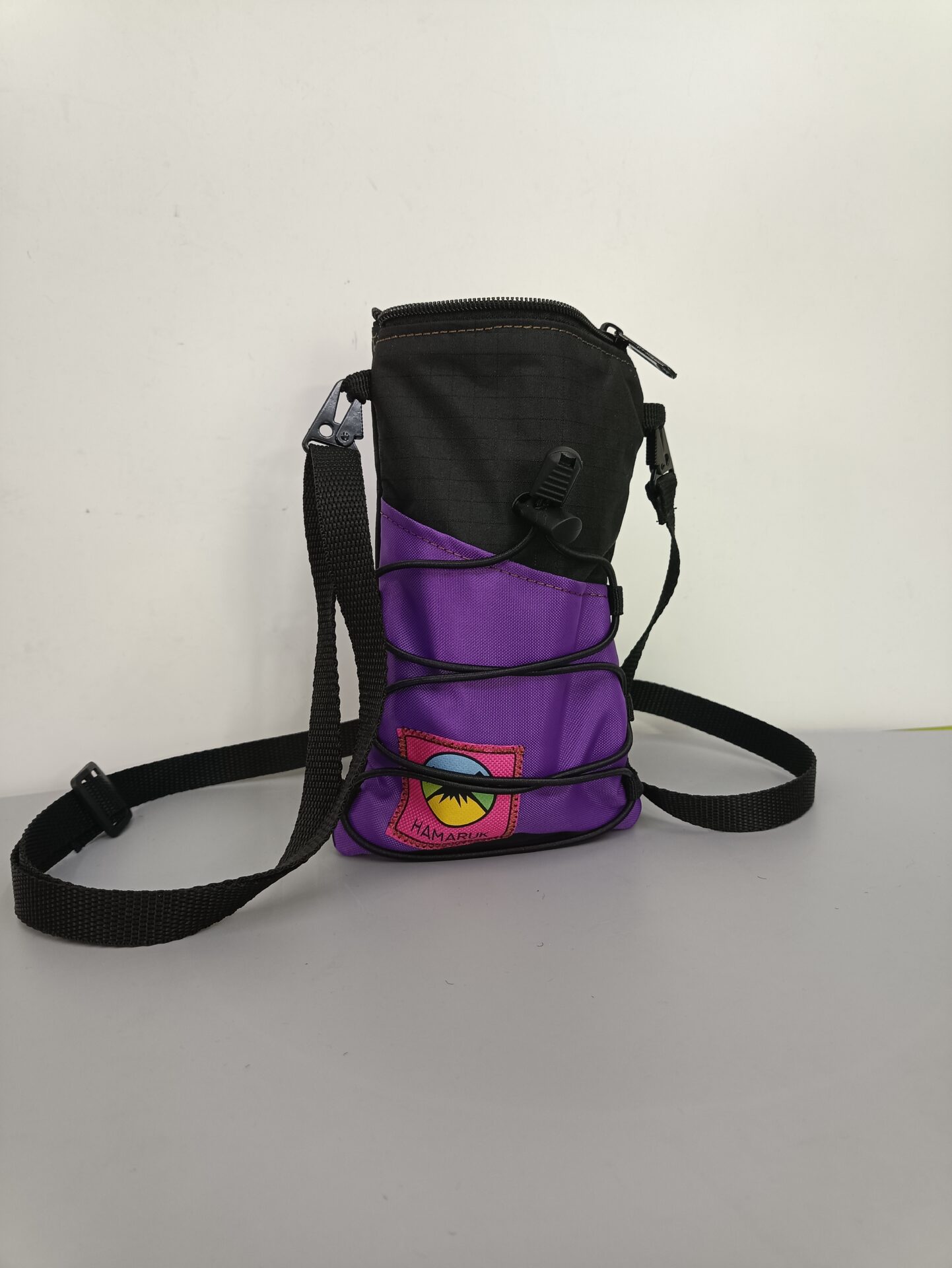Bolsito Acolchado Negro y Morado - Imagen 4